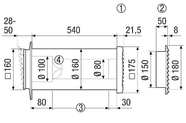 Ausbauset Ausbau-Set ALD160ZLV80dBPlusA-S