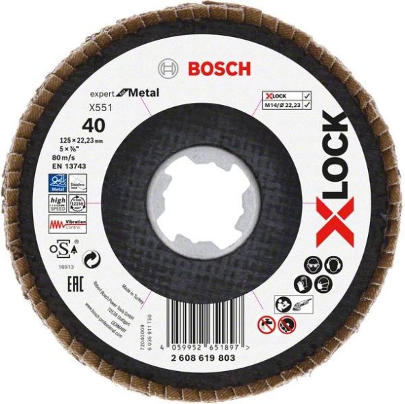 X-LOCK-Fächerschleifer 2608619803 (VE10)