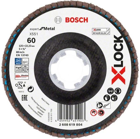 X-LOCK-Fächerschleifer 2608619804 (VE10)
