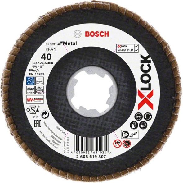 X-LOCK-Fächerschleifer 2608619807 (VE10)
