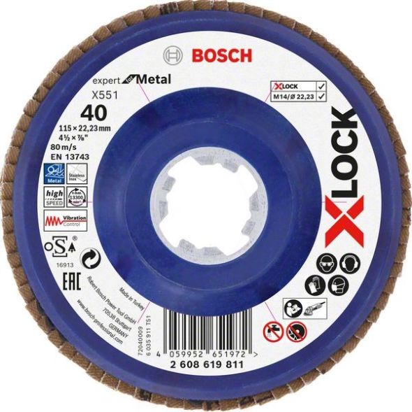 X-LOCK-Fächerschleifer 2608619811 (VE10)