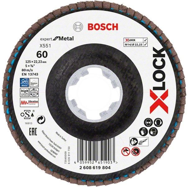 X-LOCK-Fächerschleifer 2608619804 (VE10)