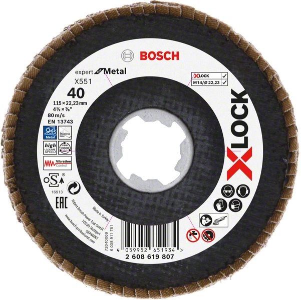 X-LOCK-Fächerschleifer 2608619807 (VE10)