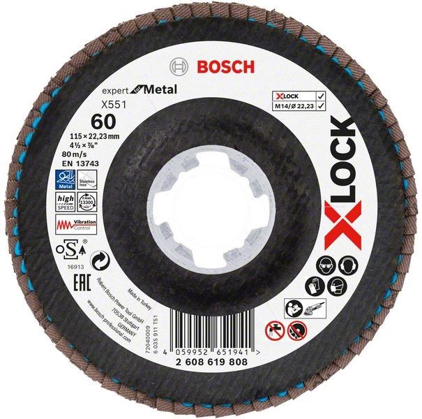 X-LOCK-Fächerschleifer 2608619808 (VE10)