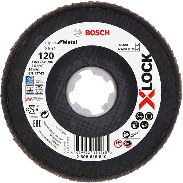 X-LOCK-Fächerschleifer 2608619810 (VE10)