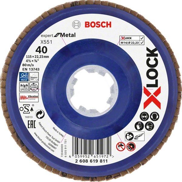X-LOCK-Fächerschleifer 2608619811 (VE10)