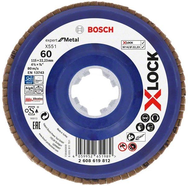 X-LOCK-Fächerschleifer 2608619812 (VE10)