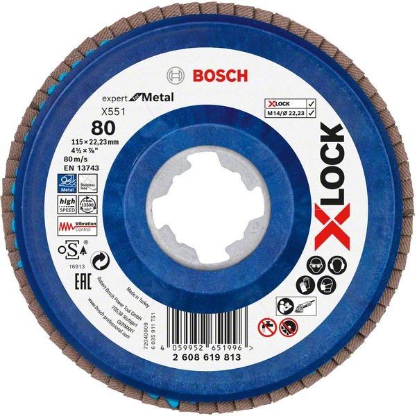 X-LOCK-Fächerschleifer 2608619813 (VE10)