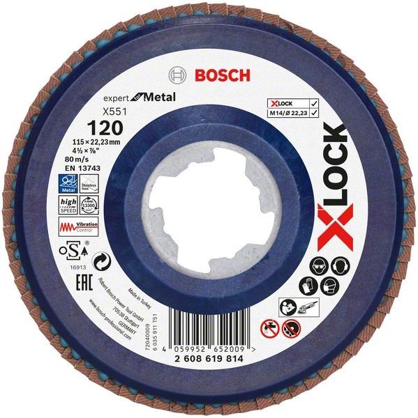 X-LOCK-Fächerschleifer 2608619814 (VE10)