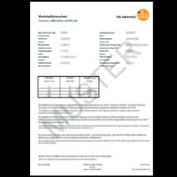 ISO-Kalibrierzertifikat ZC0054