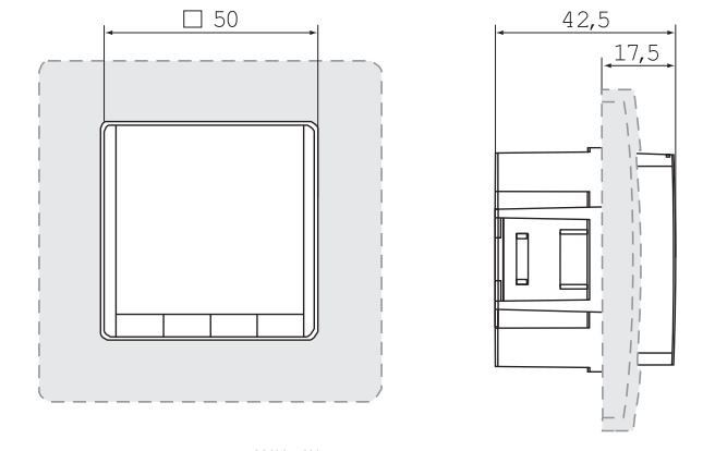 UP-Raumregler AC230V UTE 4800 / weiß