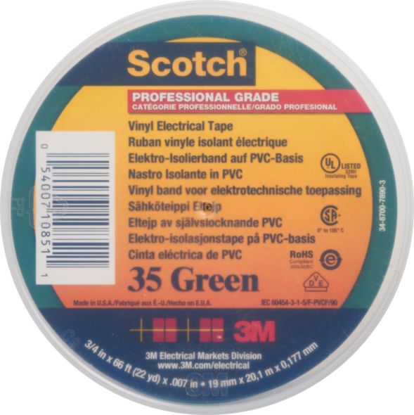 PVC Elektro-Isolierband Scotch 35 19x20 gn