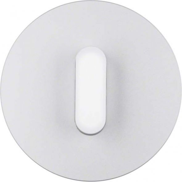 Abdeckplatte 1001207400 polarweiß glänzend Alu eloxiert