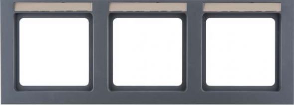 Rahmen 3-fach 10236086 anthrazit samt lackiert