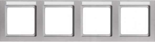 Rahmen 4-fach 10246094 alu samt