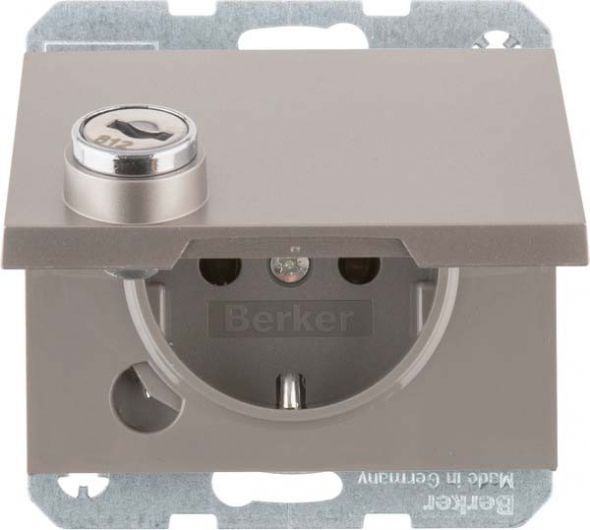 SCHUKO-Steckdose 47637004 edelstahl lackiert