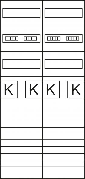 Komplettfeld  ZK3EZ14N eHZ 2-feld. H 1050mm 4ZP