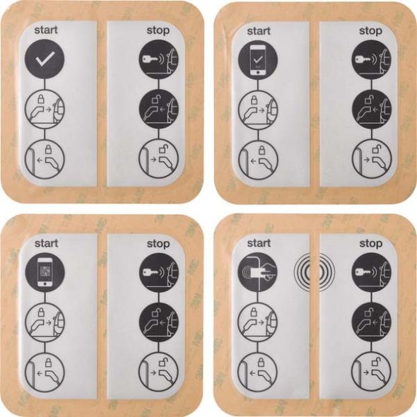 Ladest. Zubehör Sticker XEVA310