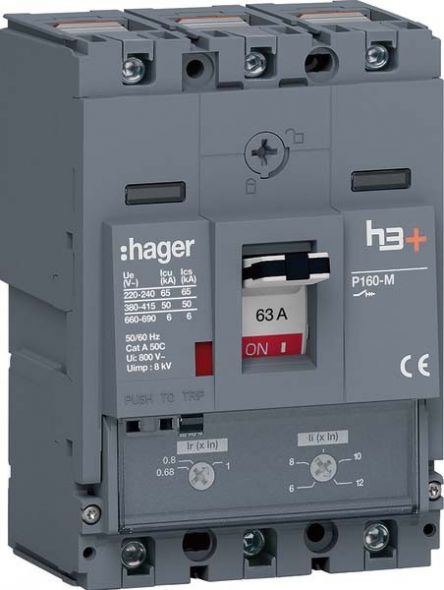 Leistungsschalter h3+ P160 HMS063DC