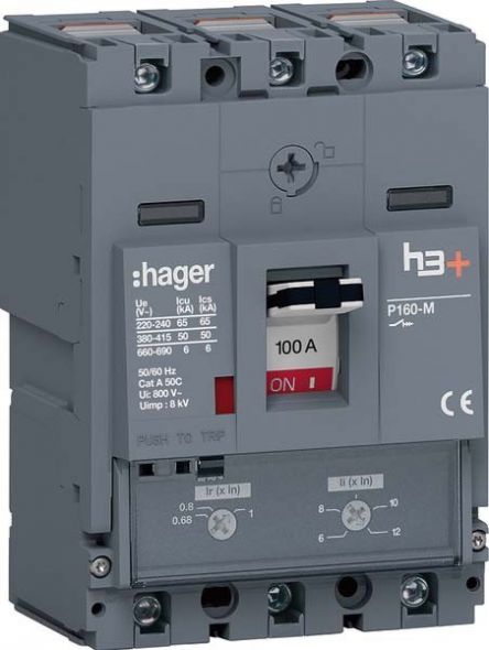Leistungsschalter h3+ P160 HMS100DC