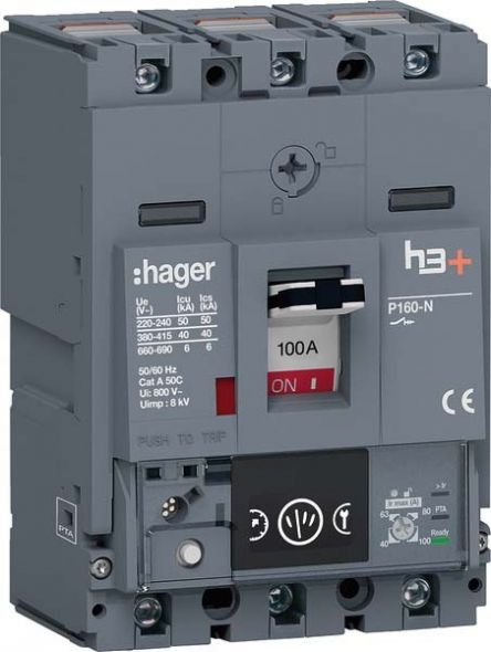 Leistungsschalter h3+ P160 HNS100NC