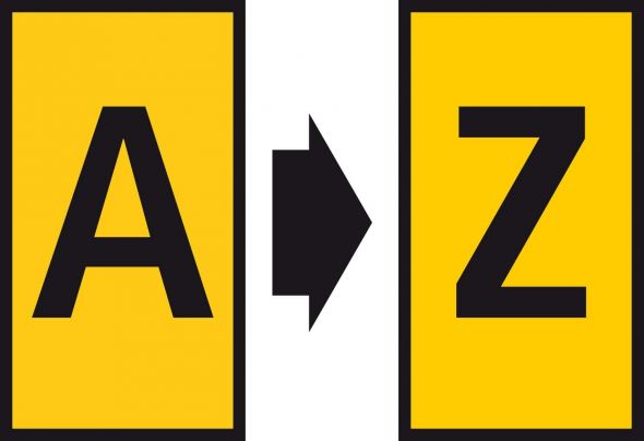 Etiketten CWML-A-Z-260-YE