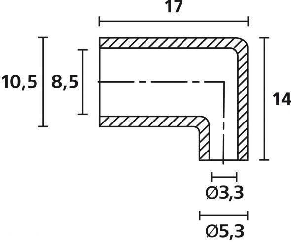 Winkeltülle HV4821-PVC-NA-N1