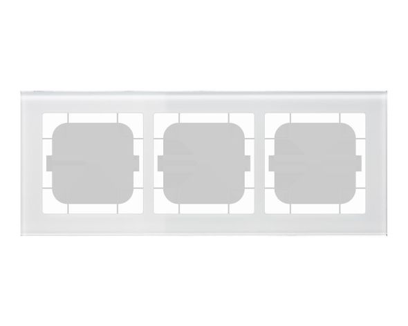 Glasrahmen 3-fach ws BE-GTR363W.01