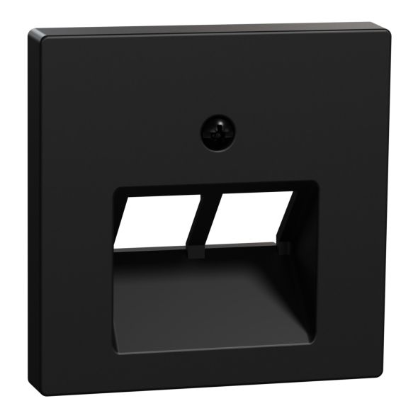 Zentralplatte 2f sw matt MEG4522-0403