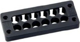 Kabeldurchführungsleiste KDL/C 24/12, sw, Set