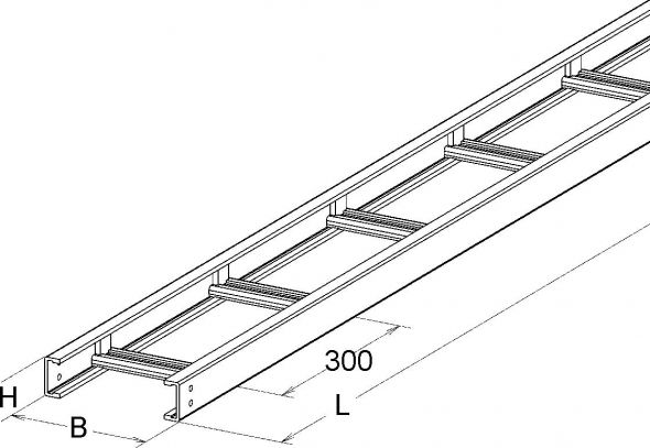 GFK-Kabelleiter ULL 53.150/3