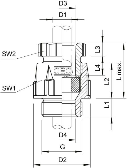 Konus-Kbl.Verschraubung 106 PG13.5
