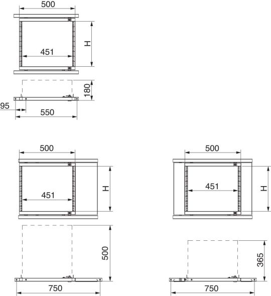 19 Zoll-Rahmen SF/SM NSYRSWP12