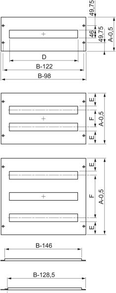 Frontplatte mit Ausschnitt NSYMUCH306
