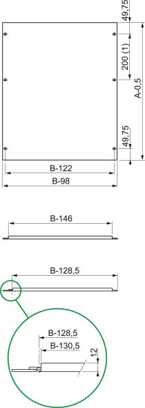 Frontplatte Vollblech NSYMPC158
