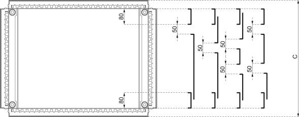 Kabeleinführungsplatte NSYEC108