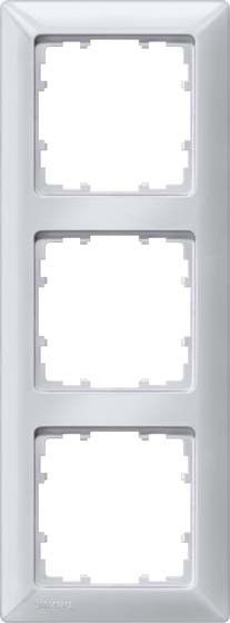 Rahmen 3-fach 5TG2553-3 aluminium-metallic
