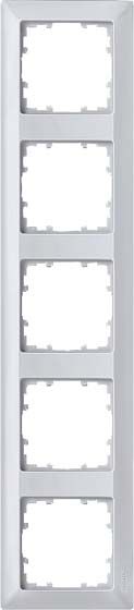 Rahmen 5-fach 5TG2555-3 aluminium-metallic