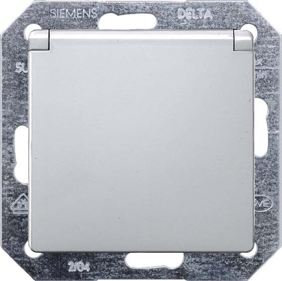Steckdose 5UB1937 aluminium-metallic