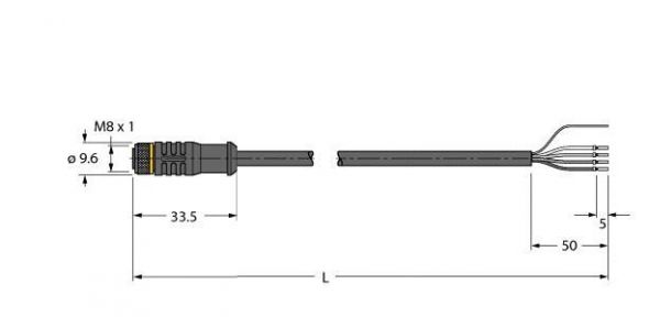 Anschlussleitung PKGS4M-10/TXL