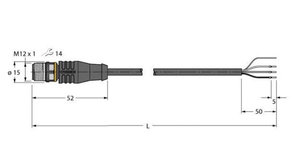 Anschlussleitung RSS4T-2/TXL
