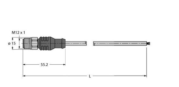 Feldbusleitung RSCV-FBY48OG-1M/5D