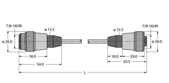 Feldbusleitung RSVRKVFBY49BU2M/5D