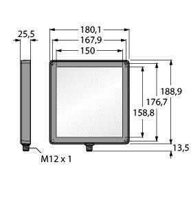 Hintergundleuchte LEDIB150X150PW2-XQ