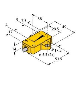 Induktiver Linearwegsensor LI25P1QR14LU4X2/S97