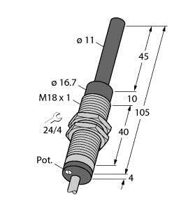 Induktiver Sensor WI40-M18-LIU5