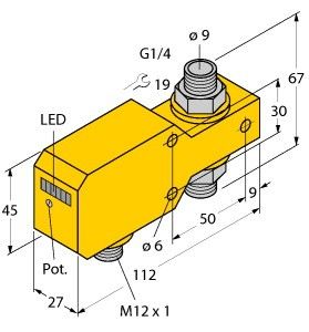 Inline-Sensor FCID10A4PAP8XH1141/A
