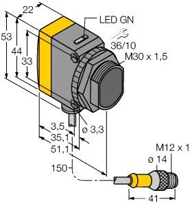 Opto-Sensor QS30EXH2OQ5