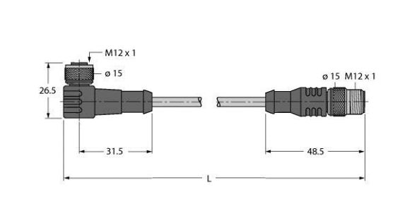 RFID-Leitung WK4.5T-25 #7030339