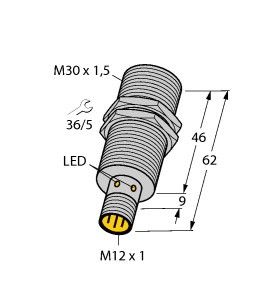 Sensor induktiv BI15-M30-VN6X-H1141